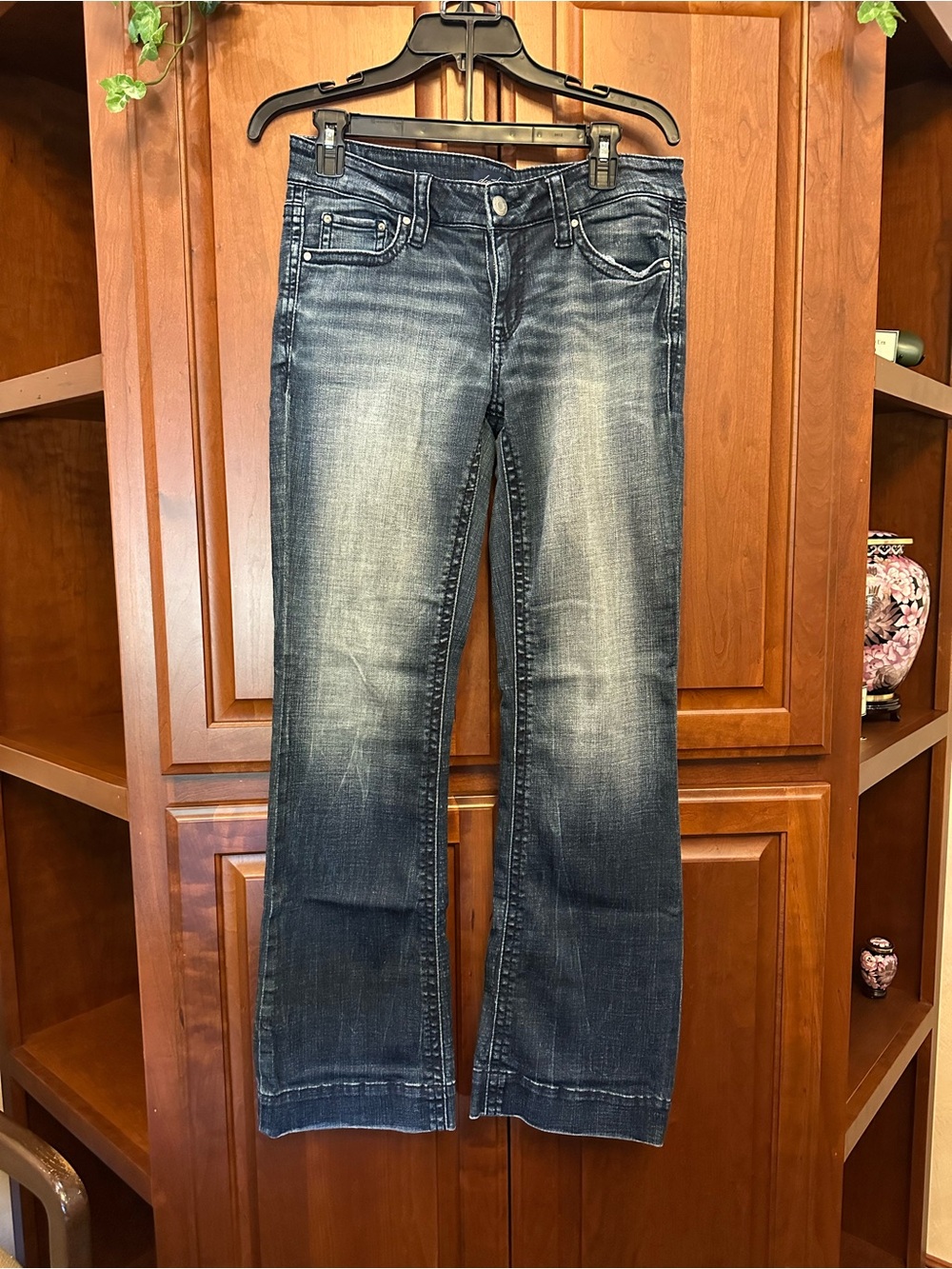Daytrip Women's Dark Blue Faded Bootcut Jeans